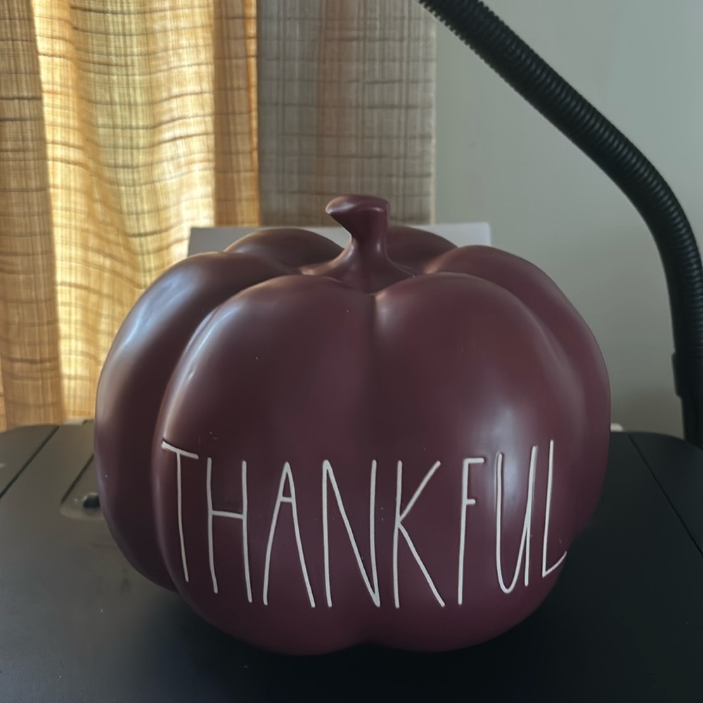 Rae Dunn Thankful Pumpkin